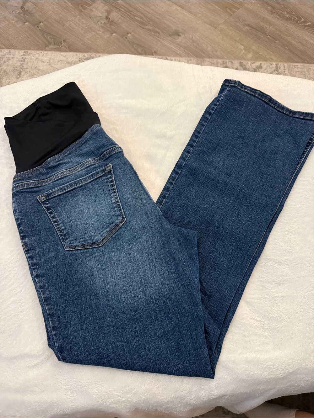 Isabel Maternity Skinny/Bootcut Jeans With Stretchy Waist - size 10